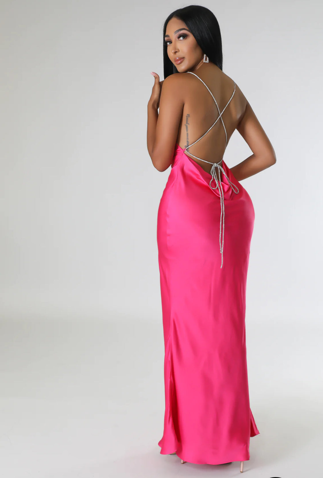 Never Lose Me Satin Dress