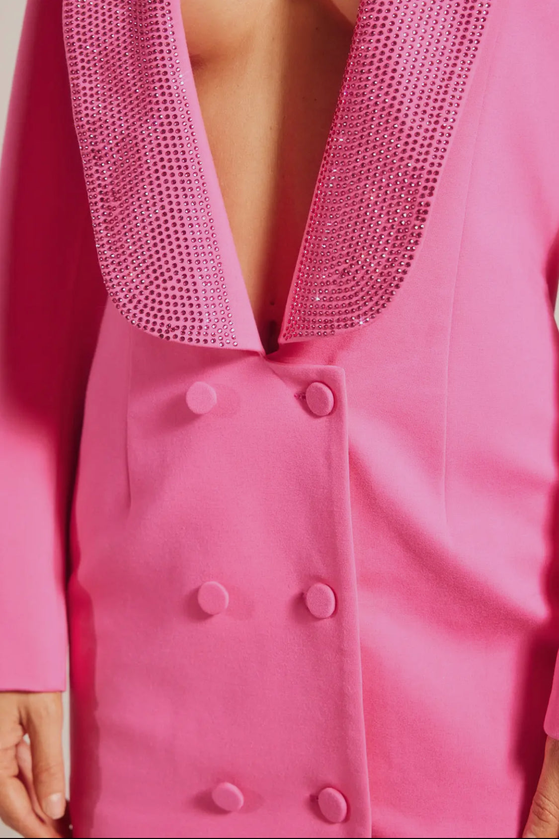 Pink Blazer Dress