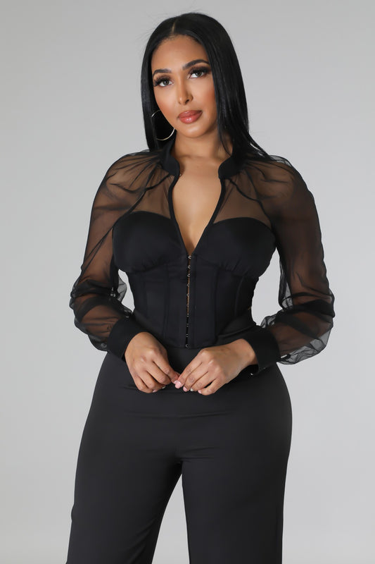 Back to Business Corset Top