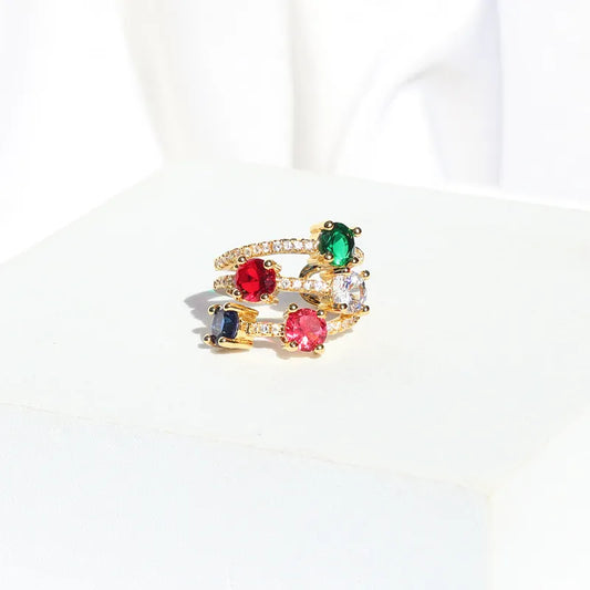 Over the Rainbow Adjustable Ring