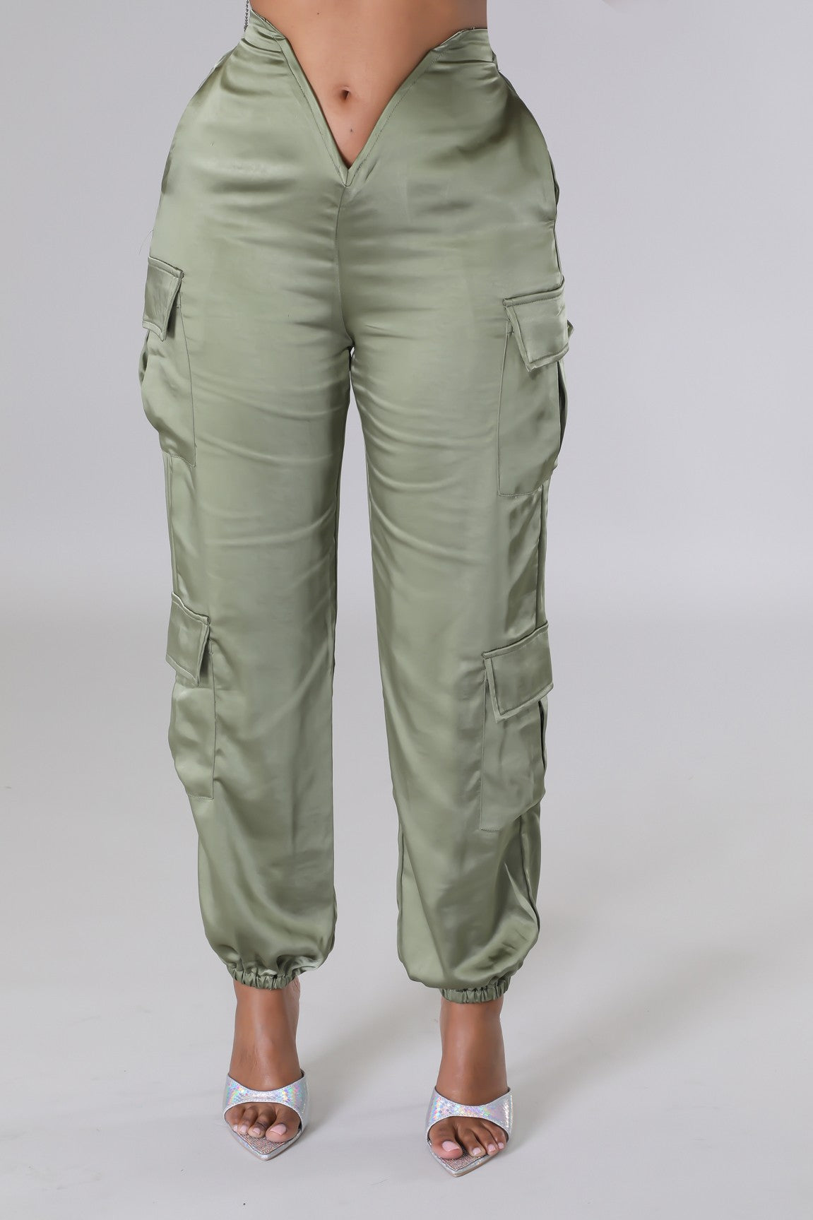 Women's silk hot sale cargo pants