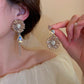 Flower Power Rhinestone Earrings