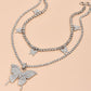 The Butterfly Queen Layered Necklace - Empress Couture Boutique