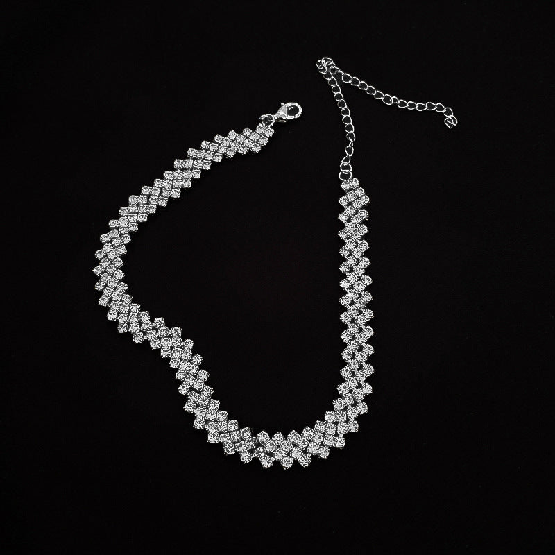 Ice Princess Choker Necklace - Silver
