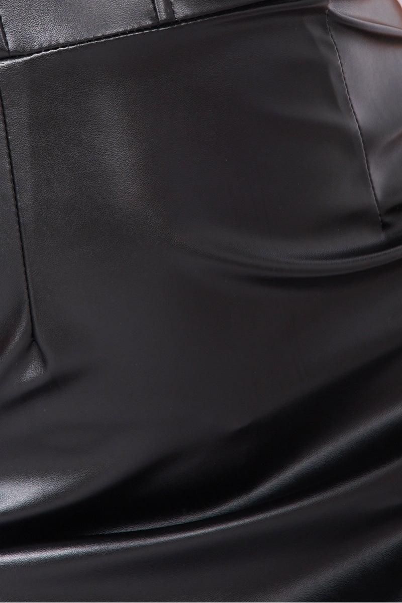 West Side Faux Leather Mini Dress - Empress Couture Boutique