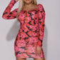 Garden State Floral Mini Dress - Black Floral