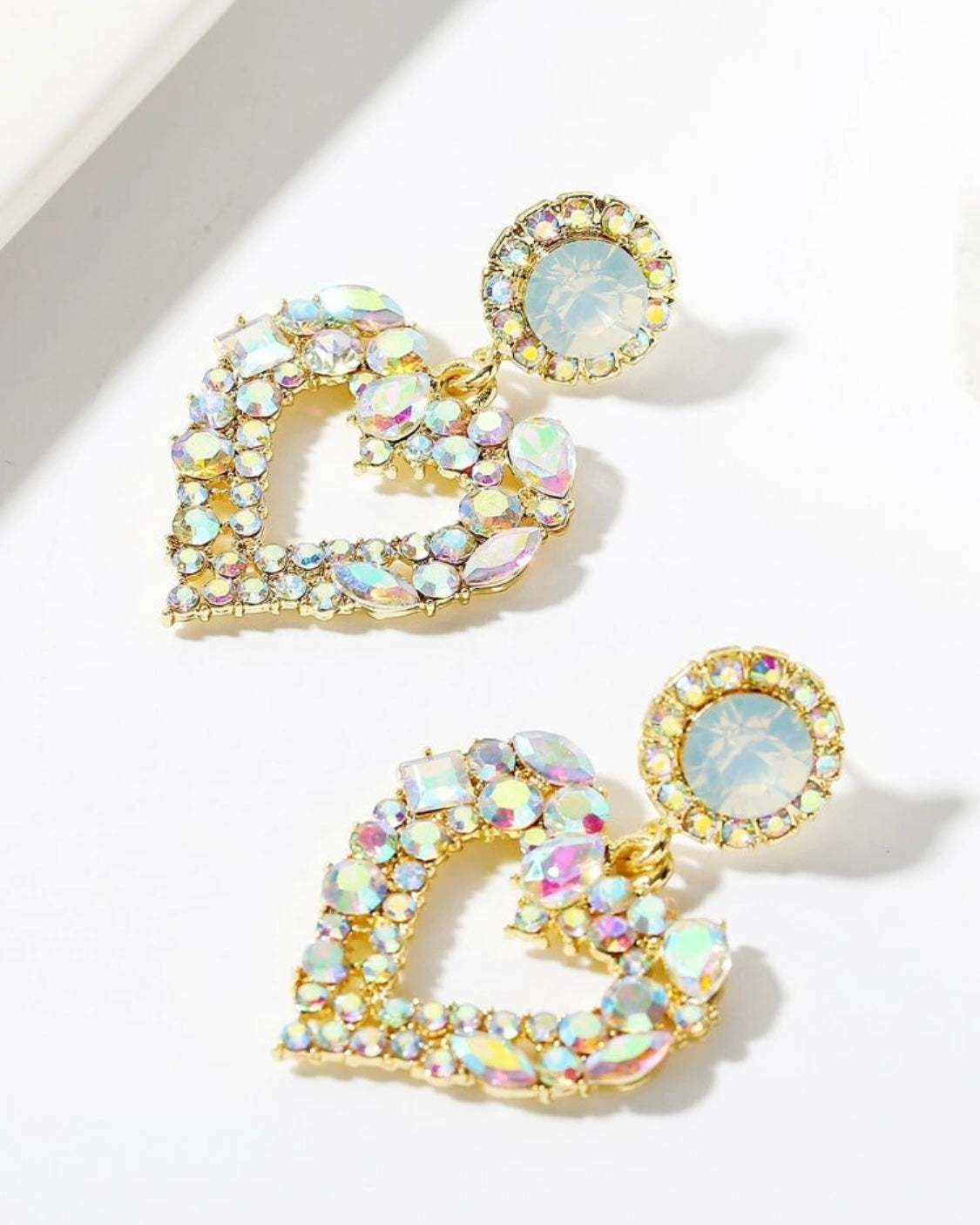 Loved the Most Heart Earrings - Gold