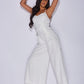 Lace and Luxury Jumpsuit - White - Empress Couture Boutique